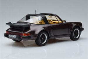 Porsche 911 964 Turbo Targa Rjava Norev 1:18 187665 Kovina – slika 3 od 8