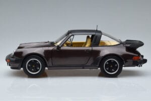Porsche 911 964 Turbo Targa Rjava Norev 1:18 187665 Kovina – slika 4 od 8