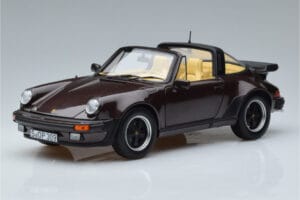 Porsche 911 964 Turbo Targa Rjava Norev 1:18 187665 Kovina