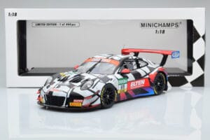 Porsche 911 GT3 R Iron Force by Ring Police #69 J. van Slooten / L. Luhr ADAC GT Masters 2018 Minichamps 1:18 153186969 Kovin – slika 5 od 5