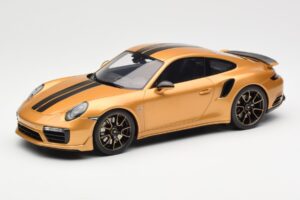 Porsche 911 991.2 Turbo S Exclusive Zlat GT Spirit 1:18