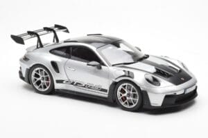 Porsche 911 992 GT3 Weissach Pack GT Srebrna Metallic Norev 1:18 187366 Kovina – slika 6 od 8