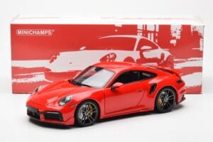 Porsche 911 992 Turbo S Sport Design Rdeč Minichamps 1:18 113069078 Kovina – slika 8 od 8