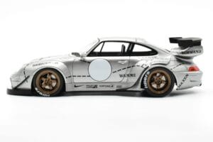 Porsche 911 993 RWB Srebrna Phantom Asia Edition GT Spirit 1:18 CLDC017 Smola – slika 3 od 6