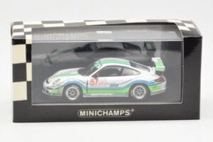 Porsche 911 996 GT3 Cup #57 M. Snow IMSA GT3 Challenge 2008 Minichamps 1:43 400086757 Kovina – slika 4 od 4