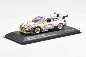 Porsche 911 996 GT3 RS Siemens #50 M. Ortelli / M. Lieb / R. Dumas 24 Hours of Spa 2003 Winners Minichamps 1:43 400036950 Kov – slika 2 od 4