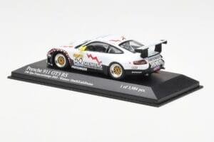 Porsche 911 996 GT3 RS Siemens #50 M. Ortelli / M. Lieb / R. Dumas 24 Hours of Spa 2003 Winners Minichamps 1:43 400036950 Kov – slika 3 od 4