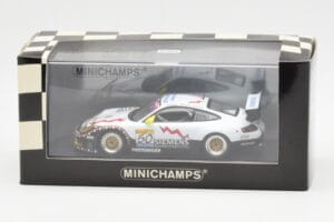Porsche 911 996 GT3 RS Siemens #50 M. Ortelli / M. Lieb / R. Dumas 24 Hours of Spa 2003 Winners Minichamps 1:43 400036950 Kov – slika 4 od 4
