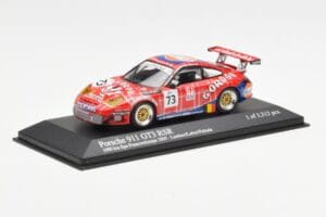 Porsche 911 996 GT3 RSR Gulf #73 Lambert / Lefort / Palttala 1000km Spa 2005 Minichamps 1:43 400056473 Kovina – slika 2 od 4