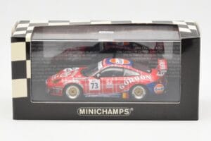 Porsche 911 996 GT3 RSR Gulf #73 Lambert / Lefort / Palttala 1000km Spa 2005 Minichamps 1:43 400056473 Kovina – slika 4 od 4