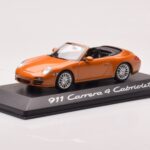 Porsche 911 997 Carrera 4 Kabriolet Oranžen Metalik Minichamps 1:43 - image 2 of 4
