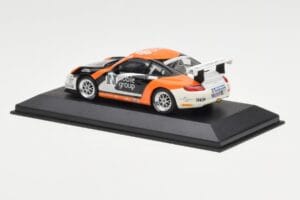 Porsche 911 997 GT3 Cup Noble Group #6 D. Watts Carrera Cup GB 2009 Minichamps 1:43 400076409 Kovina – slika 3 od 4