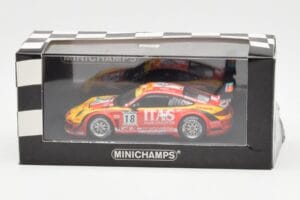 Porsche 911 997 GT3 R ITAS #18 De Lorenzi / Bonetti / Caccia / Bontempelli 24 Hours of Spa 2011 Minichamps 1:43 400118918 Kov – slika 4 od 4