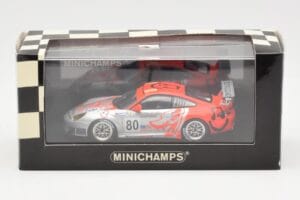 Porsche 911 997 GT3 RSR Flying Lizard #80 S. Neiman / P. Long / J. Van Overbeek 24 Hours of Le Mans 2006 Minichamps 1:43 4000 – slika 4 od 4