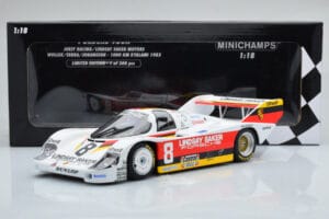 Porsche 956K Lindsay Saker #8 B. Wollek / C. Serra / S. Johansson 1000km Kyalami 1983 Minichamps 1:18 155836698 Kovina – slika 6 od 6