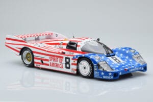 Porsche 956L Spirit of America #8 G. Follmer / J. Morton / K. Miller 24 Hours of Le Mans 1986 Minichamps 1:18 180866508 Kovin – slika 6 od 8