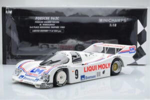 Porsche 962C Kremer Racing Liqui Moly #9 M. Winkelhock 3rd Place Norisring Trophy 1985 Minichamps 1:18 155856509 Kovina – slika 6 od 6