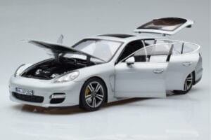 Porsche Panamera 970 Turbo Srebrna Norev 1:18 187609 Kovina – slika 2 od 7