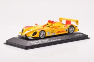 Porsche RS Spyder LMP2 #7 R. Dumas / T. Bernhard / E. Collard Sebring 12 Hours Winners 2008 Minichamps 1:43 400086807 Kovina – slika 2 od 4