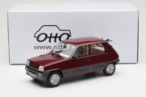 Renault 5 GTL Bordeaux Rdeč Otto 1:18 OT1059 Smola – slika 6 od 6