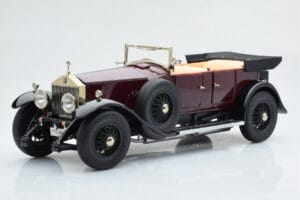 Rolls-Royce Phantom I Kabriolet Bordo Rdeča Kyosho 1:18 08931R Kovina – slika 2 od 10