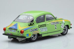 Saab 96 V4 #2 S. Blomqvist / H. Sylvan Rally Sweden 1976 IXO 1:18 18RMC085B Kovina – slika 2 od 6