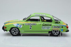 Saab 96 V4 #2 S. Blomqvist / H. Sylvan Rally Sweden 1976 IXO 1:18 18RMC085B Kovina – slika 3 od 6