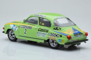 Saab 96 V4 #2 S. Blomqvist / H. Sylvan Rally Sweden 1976 IXO 1:18 18RMC085B Kovina – slika 5 od 6