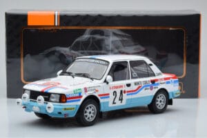 Skoda 130 L Night Version #24 J. Augland Rally Monte Carlo 1987 IXO 1:18 18RMC156 Kovina – slika 6 od 6
