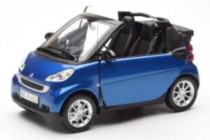 Smart Fortwo 451 Cabrio Modra & Črna Minichamps 1:18 150036330 Kovina – slika 2 od 8