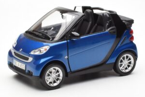 Smart Fortwo 451 Cabrio Modra & Črna Minichamps 1:18