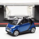 Smart Fortwo 451 Cabrio Modra & Črna Minichamps 1:18 - image 8 of 8