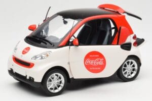 Smart Fortwo 451 Coca-Cola Minichamps 1:18 150036301 Kovina – slika 2 od 8