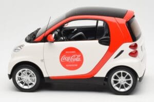 Smart Fortwo 451 Coca-Cola Minichamps 1:18 150036301 Kovina – slika 4 od 8