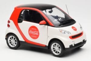 Smart Fortwo 451 Coca-Cola Minichamps 1:18 150036301 Kovina – slika 6 od 8