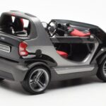 Smart Fortwo Crossblade Kabriolet Srebrna Črna Kyosho 1:18 - image 2 of 6