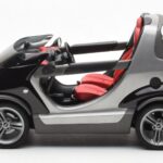 Smart Fortwo Crossblade Kabriolet Srebrna Črna Kyosho 1:18 - image 3 of 6