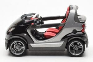 Smart Fortwo Crossblade Kabriolet Srebrna Črna Kyosho 1:18 13440 Kovina – slika 3 od 6