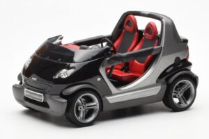 Smart Fortwo Crossblade Kabriolet Srebrna Črna Kyosho 1:18
