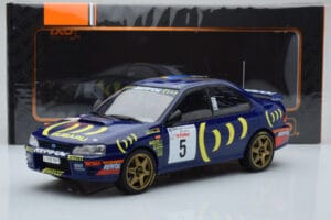 Subaru Impreza 555 #5 C. Sainz / L. Moya Tour de Corse 1995 IXO 1:18 18RMC063A Kovina – slika 6 od 6