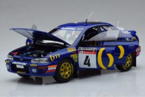 Subaru Impreza #4 C. McRae / D. Ringer Winner RAC Rally 1994 Kyosho 1:18 08962A Kovina – slika 2 od 9