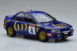 Subaru Impreza #4 C. McRae / D. Ringer Winner RAC Rally 1994 Kyosho 1:18 08962A Kovina – slika 5 od 9