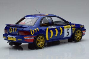 Subaru Impreza #5 C. Sainz / L. Moya 2nd Place Rally Monte Carlo 1995 Kyosho 1:18 08962B Kovina – slika 3 od 9