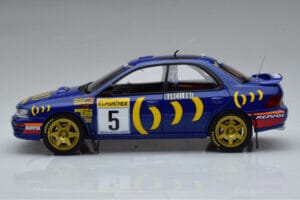 Subaru Impreza #5 C. Sainz / L. Moya 2nd Place Rally Monte Carlo 1995 Kyosho 1:18 08962B Kovina – slika 4 od 9