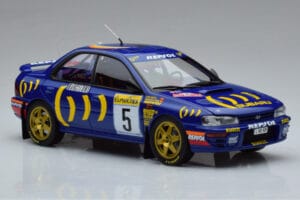 Subaru Impreza #5 C. Sainz / L. Moya 2nd Place Rally Monte Carlo 1995 Kyosho 1:18 08962B Kovina – slika 5 od 9