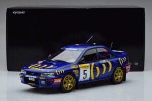 Subaru Impreza #5 C. Sainz / L. Moya 2nd Place Rally Monte Carlo 1995 Kyosho 1:18 08962B Kovina – slika 9 od 9