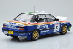 Subaru Legacy RS Night Version #6 M. Alen / I. Kivimaki RAC Rally 1991 IXO 1:18 18RMC080A Kovina – slika 2 od 6