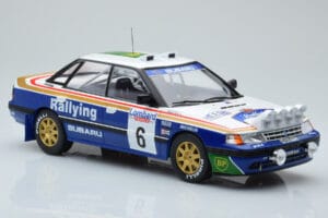 Subaru Legacy RS Night Version #6 M. Alen / I. Kivimaki RAC Rally 1991 IXO 1:18 18RMC080A Kovina – slika 4 od 6