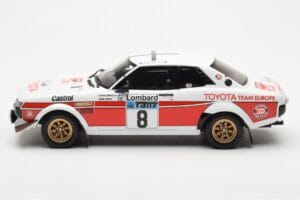 Toyota Celica 2000 GT RA21 #8 H. Mikkola / A. Hertz Lombard RAC Rally 1977 Otto 1:18 OT1044 Smola – slika 3 od 6