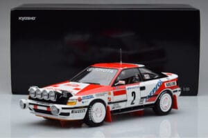 Toyota Celica GT-Four ST165 #2 C. Sainz / L. Moya Winner Rally Monte Carlo 1991 Kyosho 1:18 08961B Kovina – slika 12 od 12